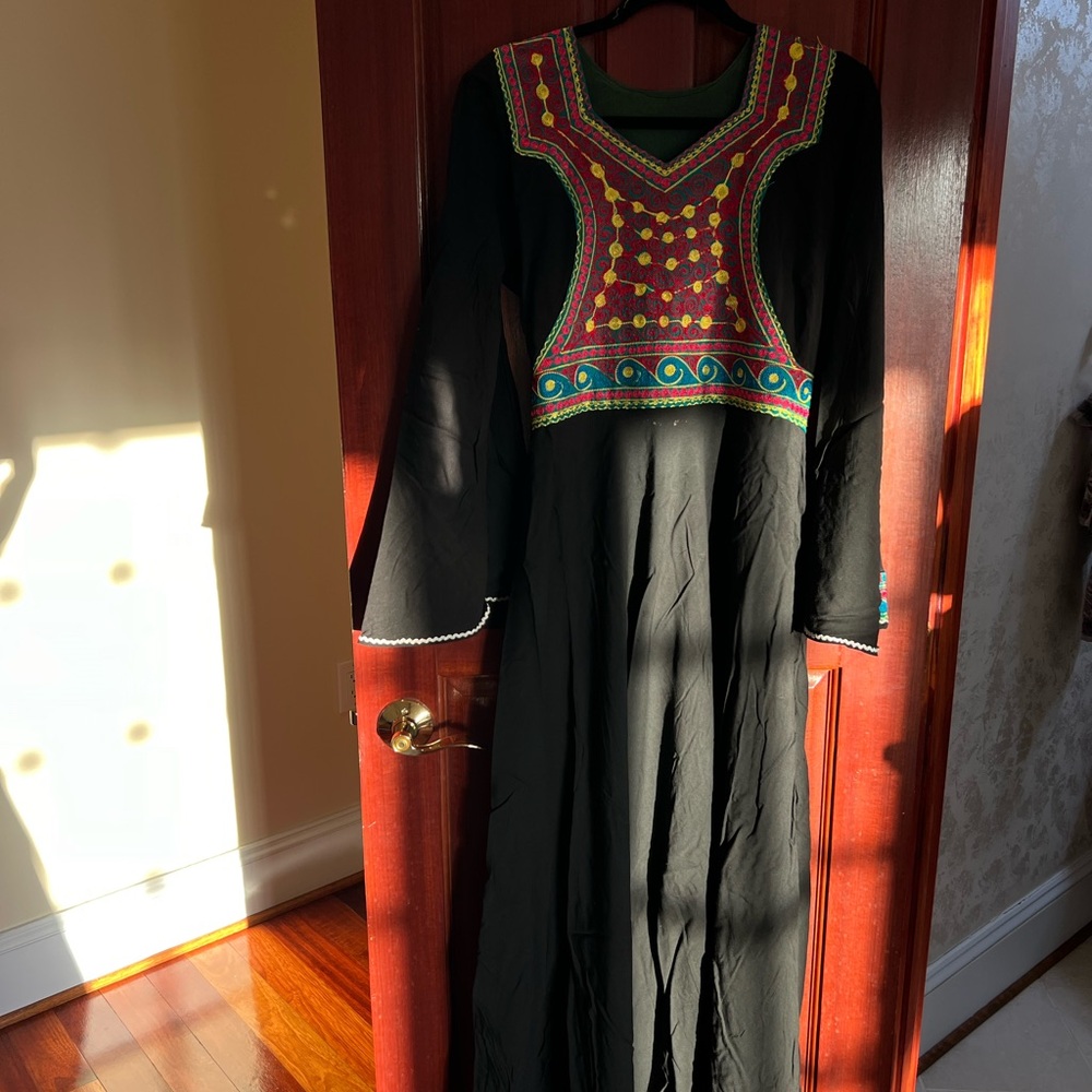 Black Afghan Dress